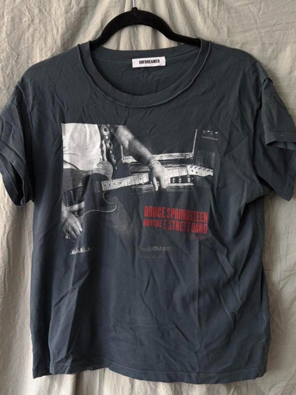 Bruce Springsteen dark gray graphic tee shirt